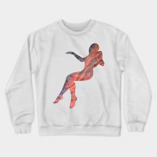 Atropos Space Girl White Background Crewneck Sweatshirt